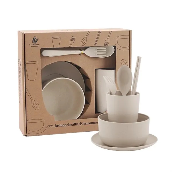 6-Piece Eco-Friendly Dinnerware Set - 6-Piece Eco-Friendly Dinnerware Set - Image 4 of 4