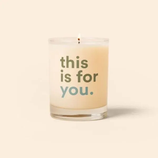 Double Old Fashioned Glass Candle - Direct Print - Double Old Fashioned Glass Candle - Direct Print - Image 1 of 2