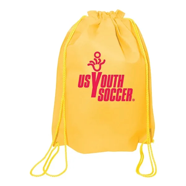 NW Drawstring Backpack with Gusset - NW Drawstring Backpack with Gusset - Image 6 of 8