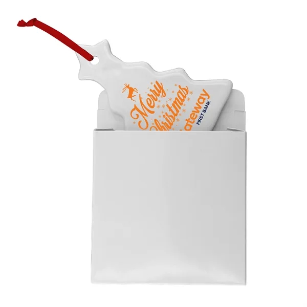 Christmas Tree Ceramic Holiday Ornament - Christmas Tree Ceramic Holiday Ornament - Image 4 of 4