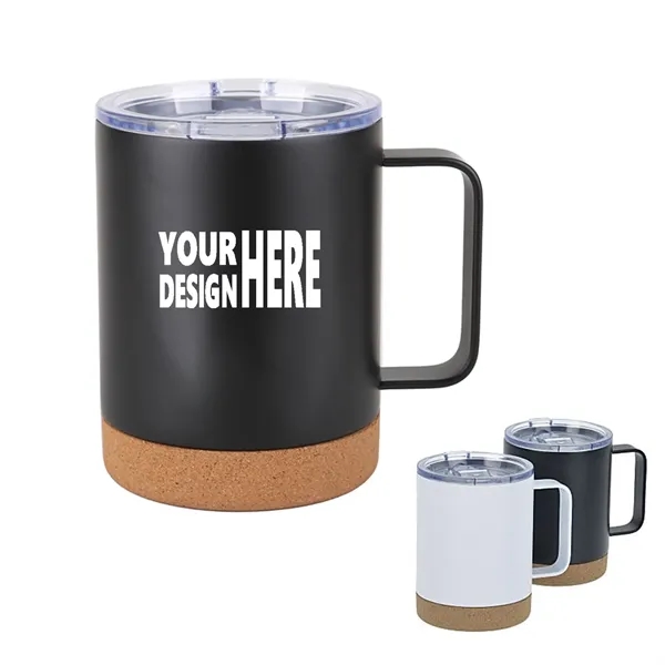 12 oz Cork Vacuum Camp Mug - 12 oz Cork Vacuum Camp Mug - Image 0 of 2