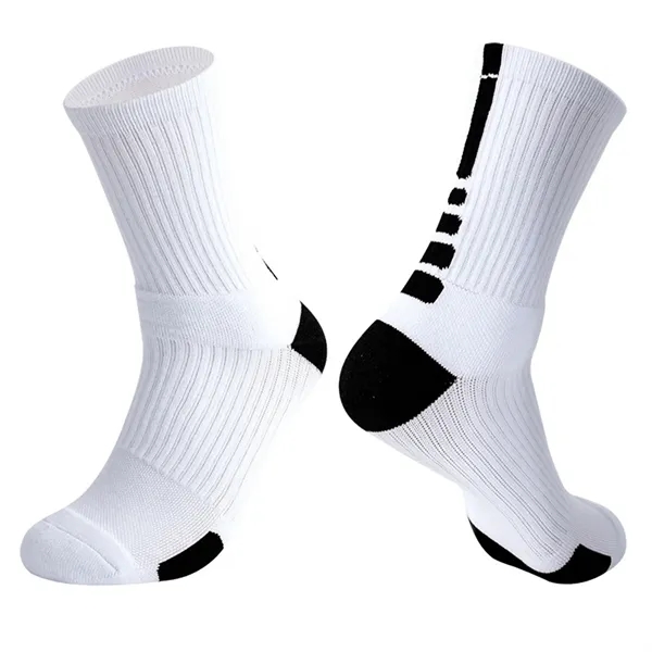 MOQ 50 Towel Bottom Elite Basketball Crew Socks - MOQ 50 Towel Bottom Elite Basketball Crew Socks - Image 2 of 8