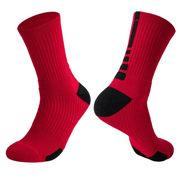 MOQ 50 Towel Bottom Elite Basketball Crew Socks - MOQ 50 Towel Bottom Elite Basketball Crew Socks - Image 4 of 8