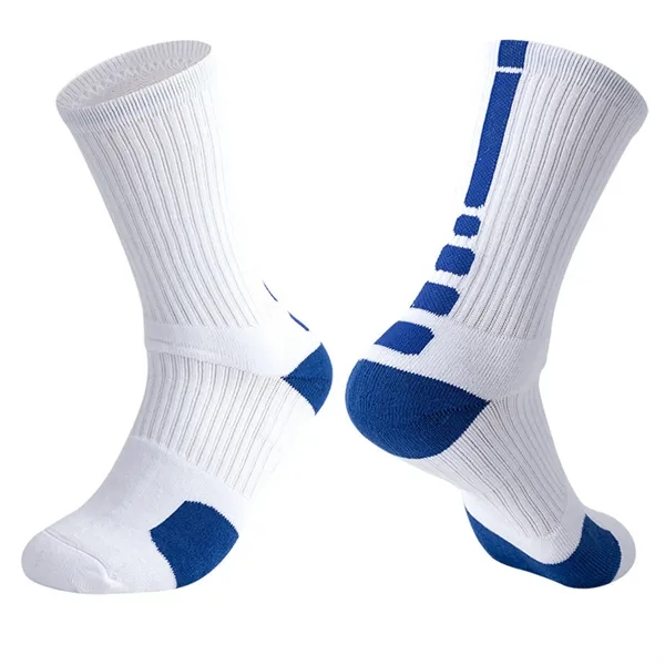 MOQ 50 Towel Bottom Elite Basketball Crew Socks - MOQ 50 Towel Bottom Elite Basketball Crew Socks - Image 5 of 8