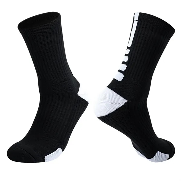 MOQ 50 Towel Bottom Elite Basketball Crew Socks - MOQ 50 Towel Bottom Elite Basketball Crew Socks - Image 7 of 8