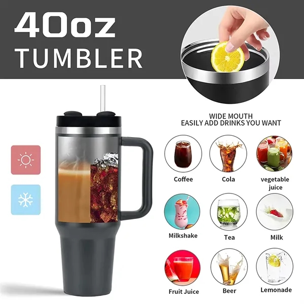 40oz Vacuum Insulated Tumbler - 40oz Vacuum Insulated Tumbler - Image 2 of 4
