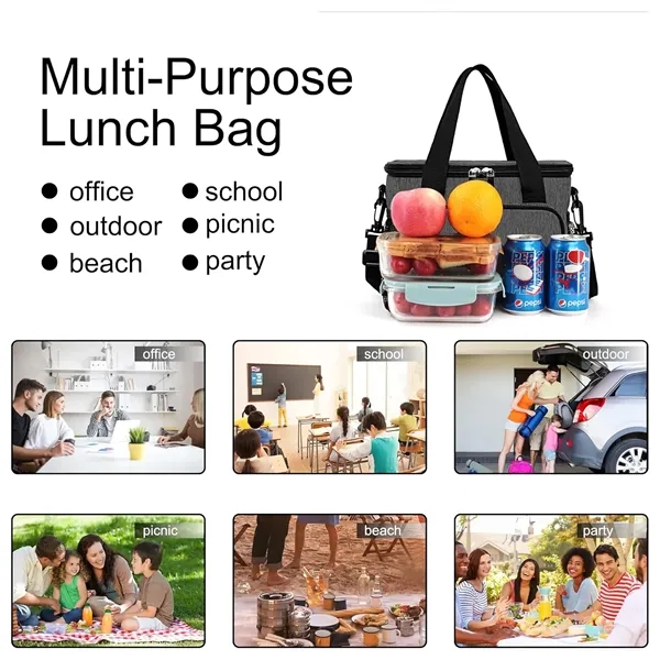 Insulated Lunch Tote-Thermal Food Container-Portable Coo - Insulated Lunch Tote-Thermal Food Container-Portable Coo - Image 1 of 5