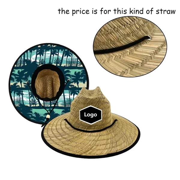 Straw Lifeguard Sun Hats - Straw Lifeguard Sun Hats - Image 0 of 2