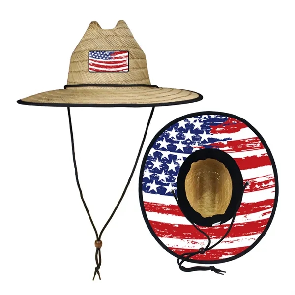 Straw Lifeguard Sun Hats - Straw Lifeguard Sun Hats - Image 1 of 2