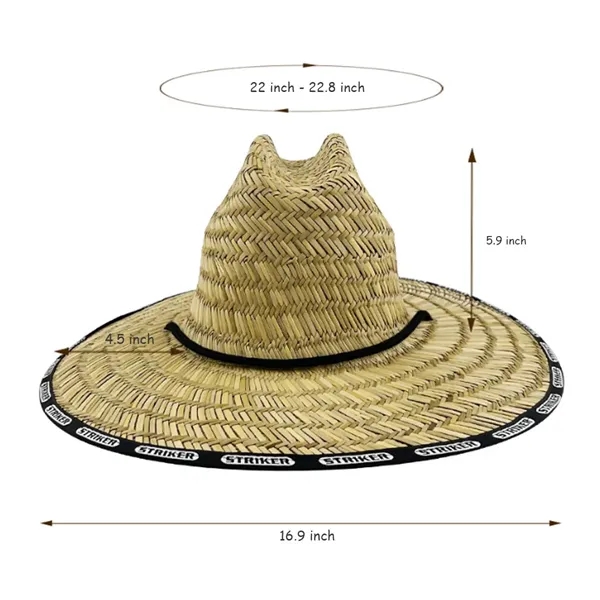 Straw Lifeguard Sun Hats - Straw Lifeguard Sun Hats - Image 2 of 2