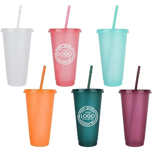 24 Oz Water Bottle Travel Mug Cup With Lids And Straws - 24 Oz Water Bottle Travel Mug Cup With Lids And Straws - Image 0 of 5