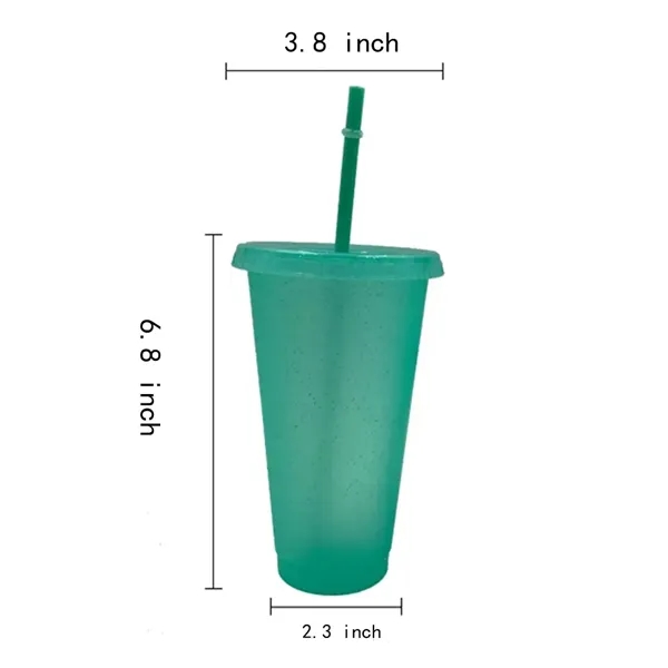 24 Oz Water Bottle Travel Mug Cup With Lids And Straws - 24 Oz Water Bottle Travel Mug Cup With Lids And Straws - Image 1 of 5