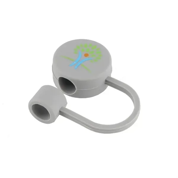 Round Silicone Straw Topper - Round Silicone Straw Topper - Image 2 of 4