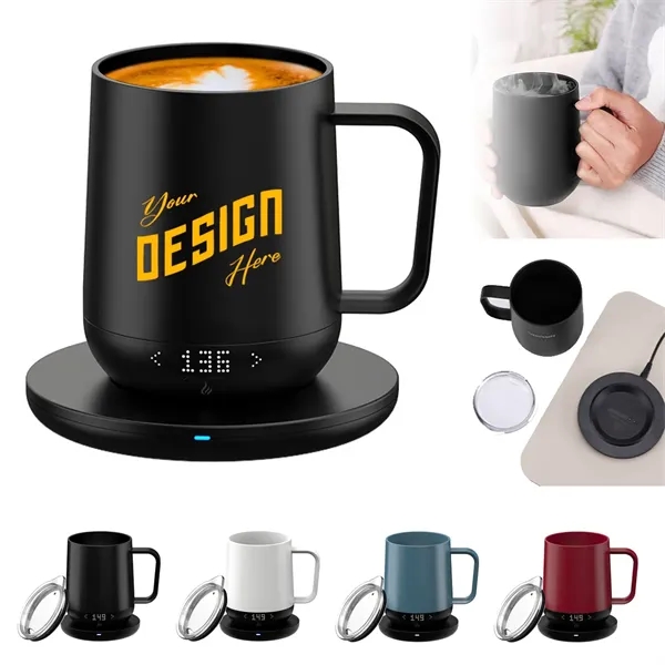 Temperature-Controlled Self Heating Smart Mug - Temperature-Controlled Self Heating Smart Mug - Image 0 of 4