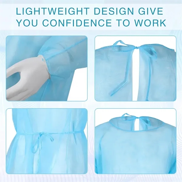 Unisex Breathable Protection Disposable Isolation Gown - Unisex Breathable Protection Disposable Isolation Gown - Image 2 of 3