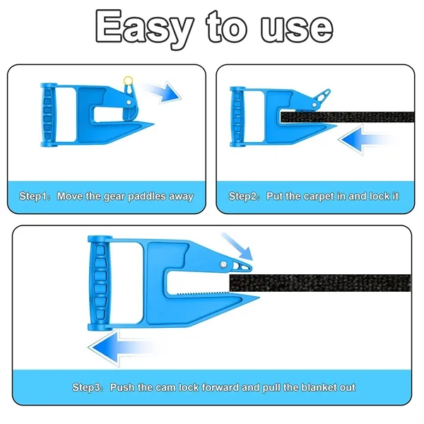 Hands-Free Mat Pad Handling Clamp Tool - Hands-Free Mat Pad Handling Clamp Tool - Image 3 of 6
