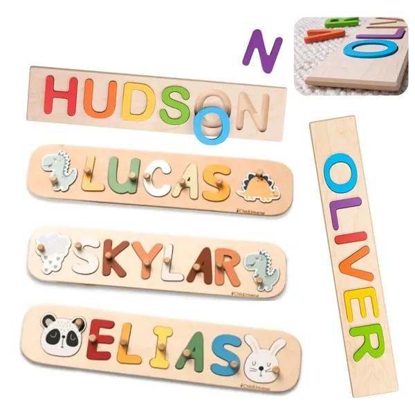 3D Wood Wall Art Name Jigsaw Kid Toy Wooden Map Puzzle - 3D Wood Wall Art Name Jigsaw Kid Toy Wooden Map Puzzle - Image 0 of 8
