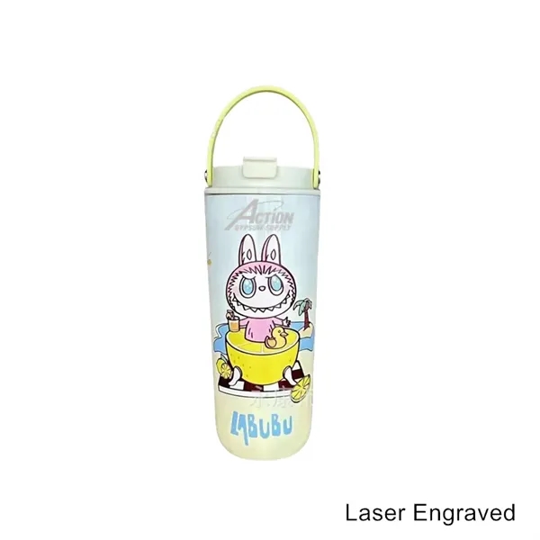 25 oz LABUBU Cartoon Stainless Steel Straw Tumbler W/ Handle - 25 oz LABUBU Cartoon Stainless Steel Straw Tumbler W/ Handle - Image 6 of 8