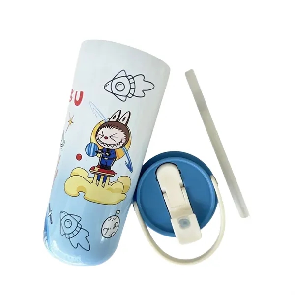 25 oz LABUBU Cartoon Stainless Steel Straw Tumbler W/ Handle - 25 oz LABUBU Cartoon Stainless Steel Straw Tumbler W/ Handle - Image 7 of 8