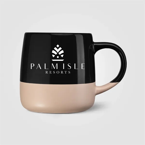 Custom Atlas Ceramic Color Block Mug - 15 oz.