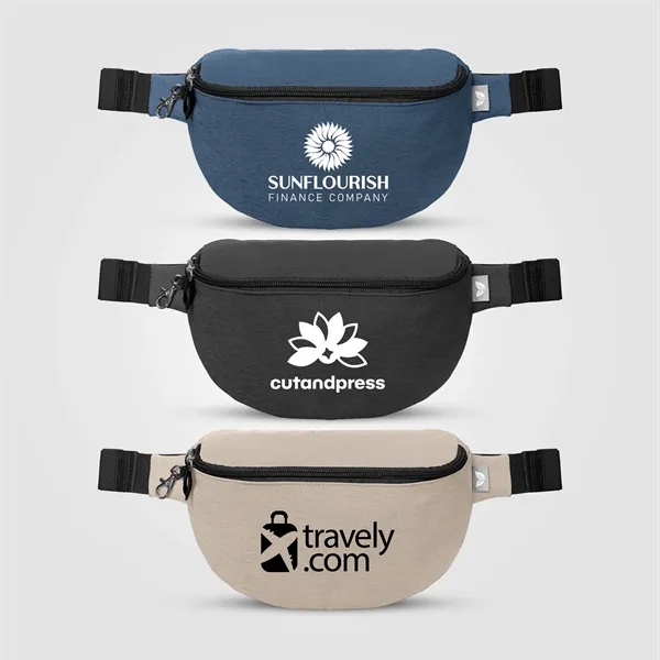 Helsinki rPET Anti-Theft Hook-Zip Waist Bag - 2L