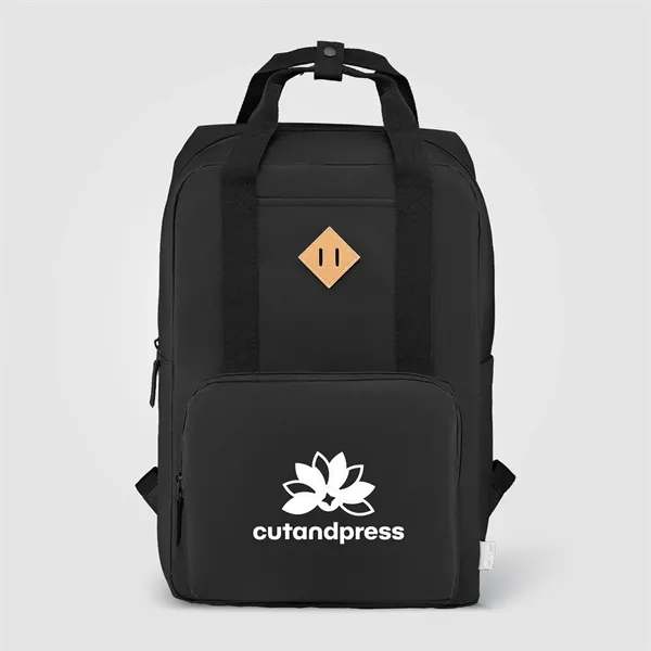 Custom Majesty 300D rPET 15 inch Laptop Adjustable Strap Backpack