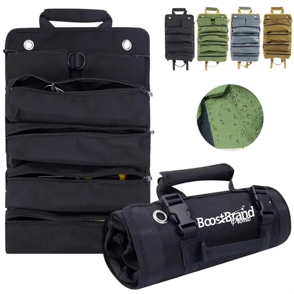 Roll-Up Tool Organizer Bag with Multiple Pockets - Roll-Up Tool Organizer Bag with Multiple Pockets - Image 0 of 6