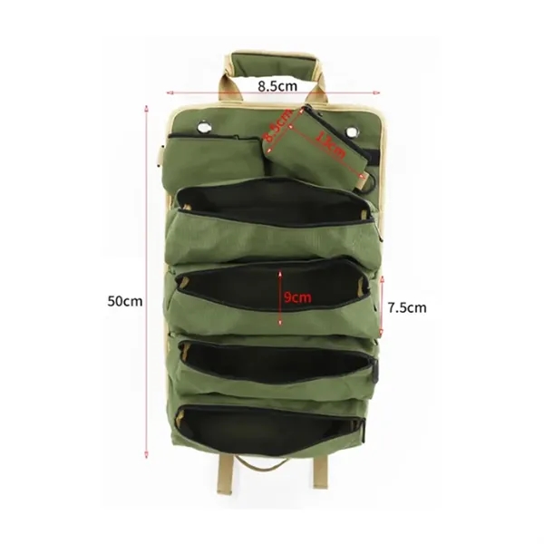 Roll-Up Tool Organizer Bag with Multiple Pockets - Roll-Up Tool Organizer Bag with Multiple Pockets - Image 1 of 6