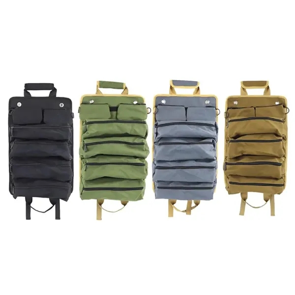 Roll-Up Tool Organizer Bag with Multiple Pockets - Roll-Up Tool Organizer Bag with Multiple Pockets - Image 2 of 6