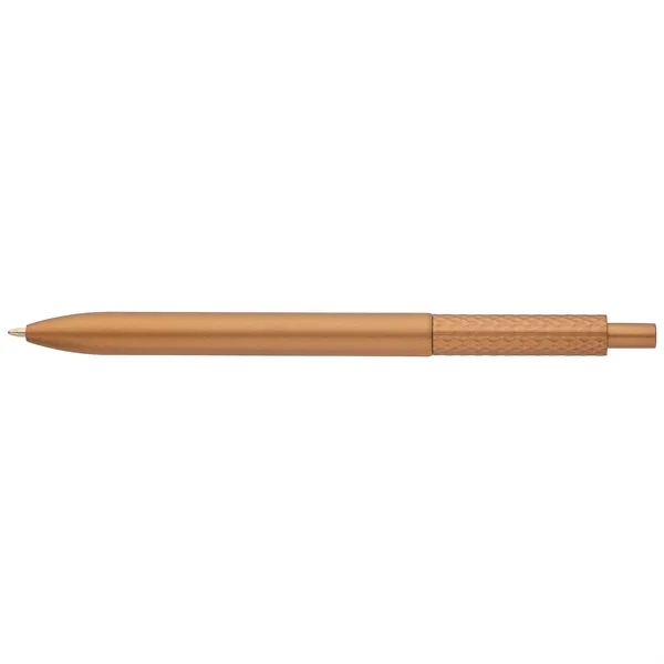 Vale Recycled Plastic Diamond Textured Metallic Pen