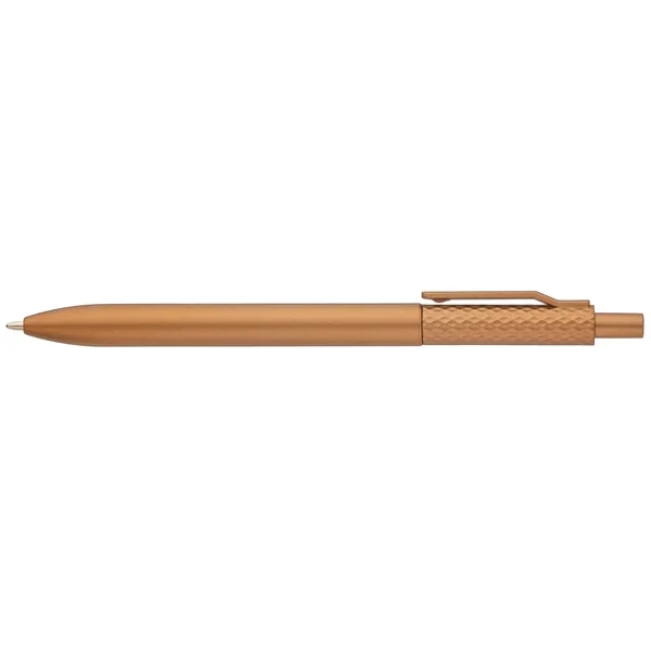 Vale Recycled Plastic Diamond Textured Metallic Pen