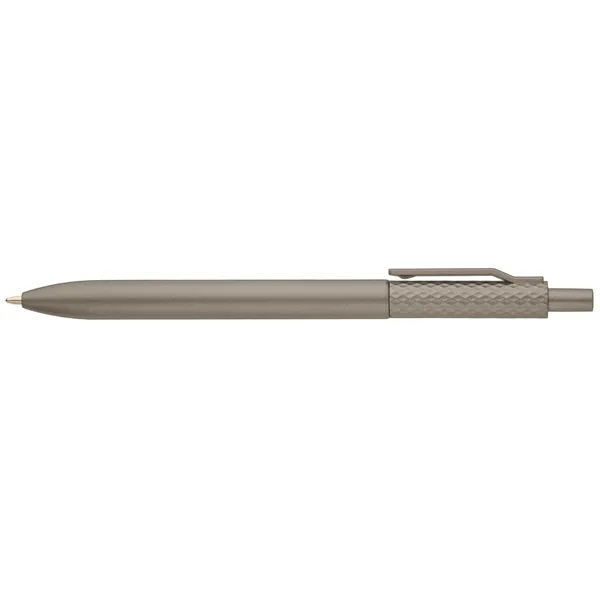 Vale Recycled Plastic Diamond Textured Metallic Pen
