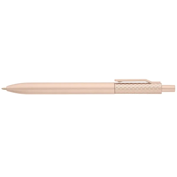Vale Recycled Plastic Diamond Textured Metallic Pen