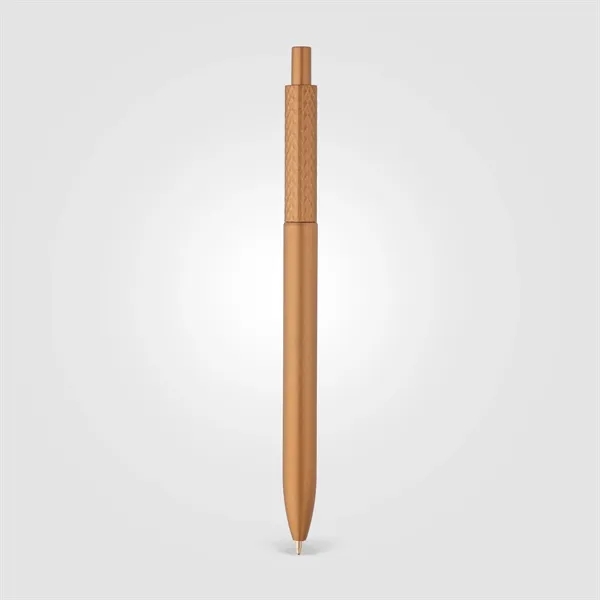 Vale Recycled Plastic Diamond Textured Metallic Pen