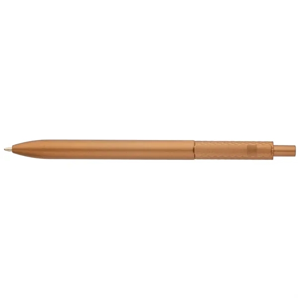 Vale Recycled Plastic Diamond Textured Metallic Pen