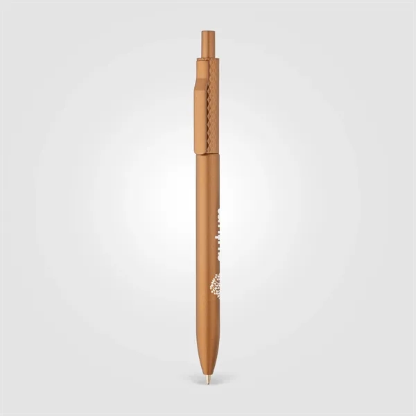 Vale Recycled Plastic Diamond Textured Metallic Pen