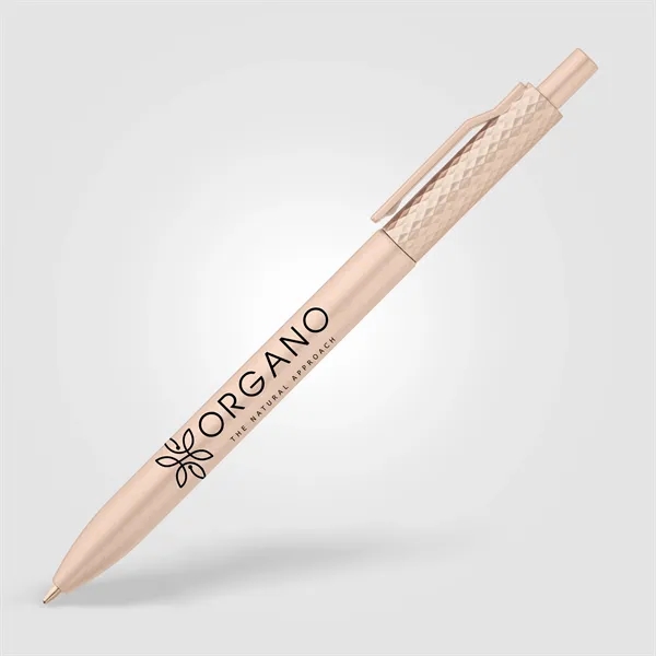 Vale Recycled Plastic Diamond Textured Metallic Pen