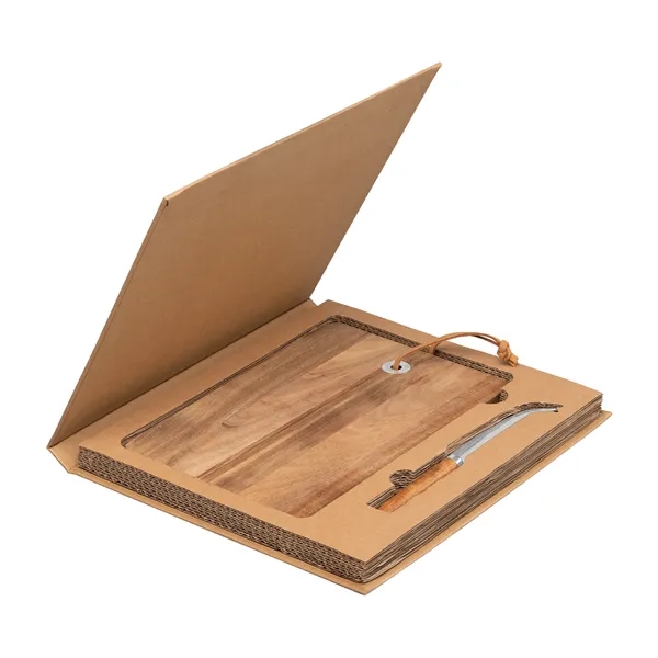 Mysa FSC Hanging Cheese Knife & Board - 18.9 x 5.9 in - Mysa FSC Hanging Cheese Knife & Board - 18.9 x 5.9 in - Image 1 of 6