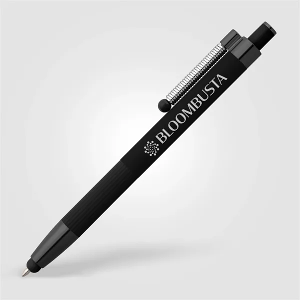 Lisbon Recycled Aluminum Monochrome Fidget Stylus Pen - Lisbon Recycled Aluminum Monochrome Fidget Stylus Pen - Image 2 of 17
