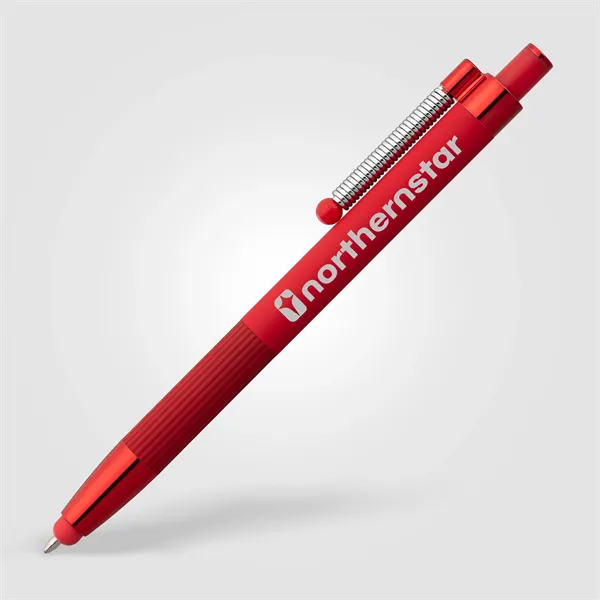 Lisbon Recycled Aluminum Monochrome Fidget Stylus Pen - Lisbon Recycled Aluminum Monochrome Fidget Stylus Pen - Image 4 of 17