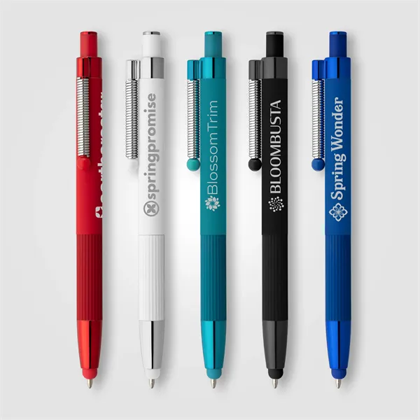 Lisbon Recycled Aluminum Monochrome Fidget Stylus Pen - Lisbon Recycled Aluminum Monochrome Fidget Stylus Pen - Image 0 of 17