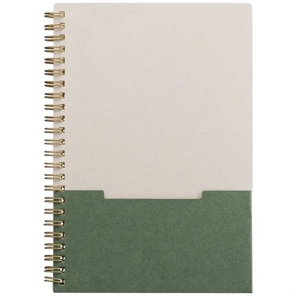 Lino FSC Paper Spiral Binding Vertical Pocket Notebook - A5 - Lino FSC Paper Spiral Binding Vertical Pocket Notebook - A5 - Image 3 of 13