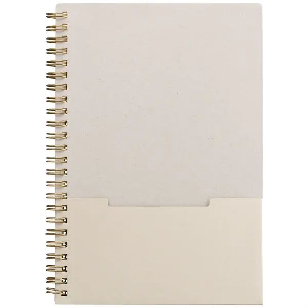 Lino FSC Paper Spiral Binding Vertical Pocket Notebook - A5 - Lino FSC Paper Spiral Binding Vertical Pocket Notebook - A5 - Image 8 of 13