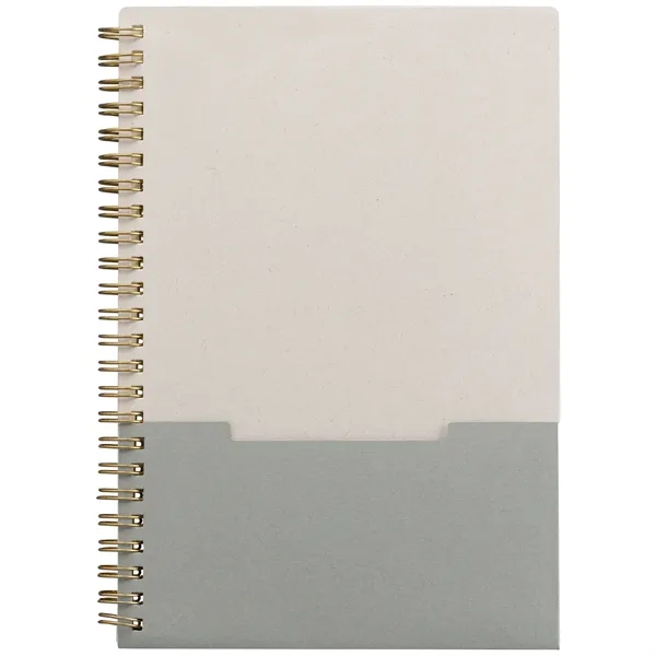 Lino FSC Paper Spiral Binding Vertical Pocket Notebook - A5 - Lino FSC Paper Spiral Binding Vertical Pocket Notebook - A5 - Image 7 of 13