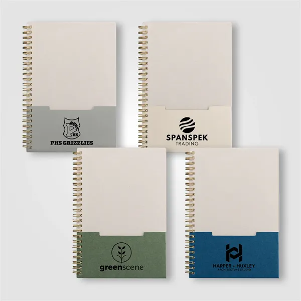 Lino FSC Paper Spiral Binding Vertical Pocket Notebook - A5 - Lino FSC Paper Spiral Binding Vertical Pocket Notebook - A5 - Image 0 of 13