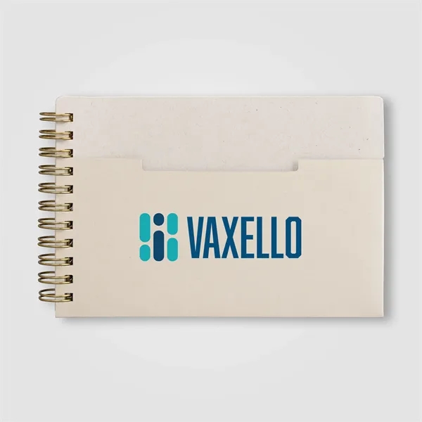 Lino FSC Paper Spiral Binding Horizontal Pocket Notebook -A6 - Lino FSC Paper Spiral Binding Horizontal Pocket Notebook -A6 - Image 4 of 11