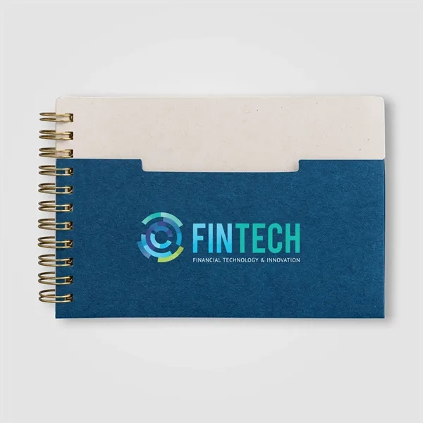 Lino FSC Paper Spiral Binding Horizontal Pocket Notebook -A6 - Lino FSC Paper Spiral Binding Horizontal Pocket Notebook -A6 - Image 5 of 11