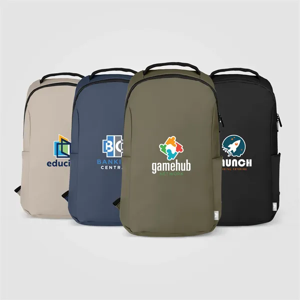 Malmo rPET Waterproof Zippered 15-Inch Laptop Backpack - 14L