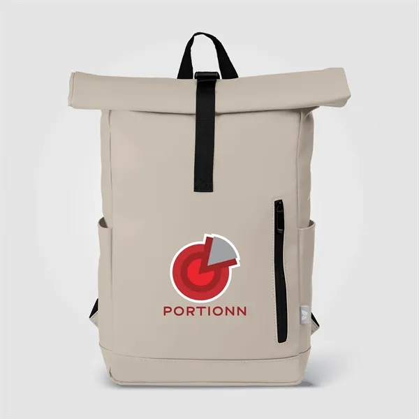 Malmo rPET Waterproof Zipper 15-Inch Laptop Rolltop Backpack - Malmo rPET Waterproof Zipper 15-Inch Laptop Rolltop Backpack - Image 2 of 13