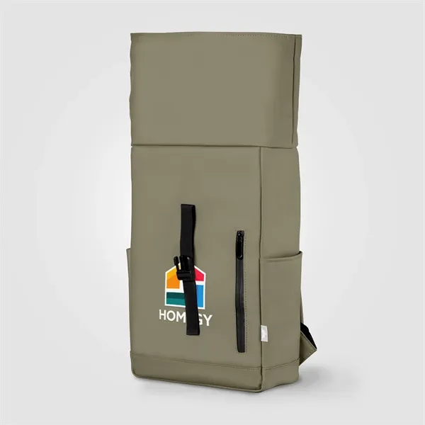 Malmo rPET Waterproof Zipper 15-Inch Laptop Rolltop Backpack - Malmo rPET Waterproof Zipper 15-Inch Laptop Rolltop Backpack - Image 7 of 13